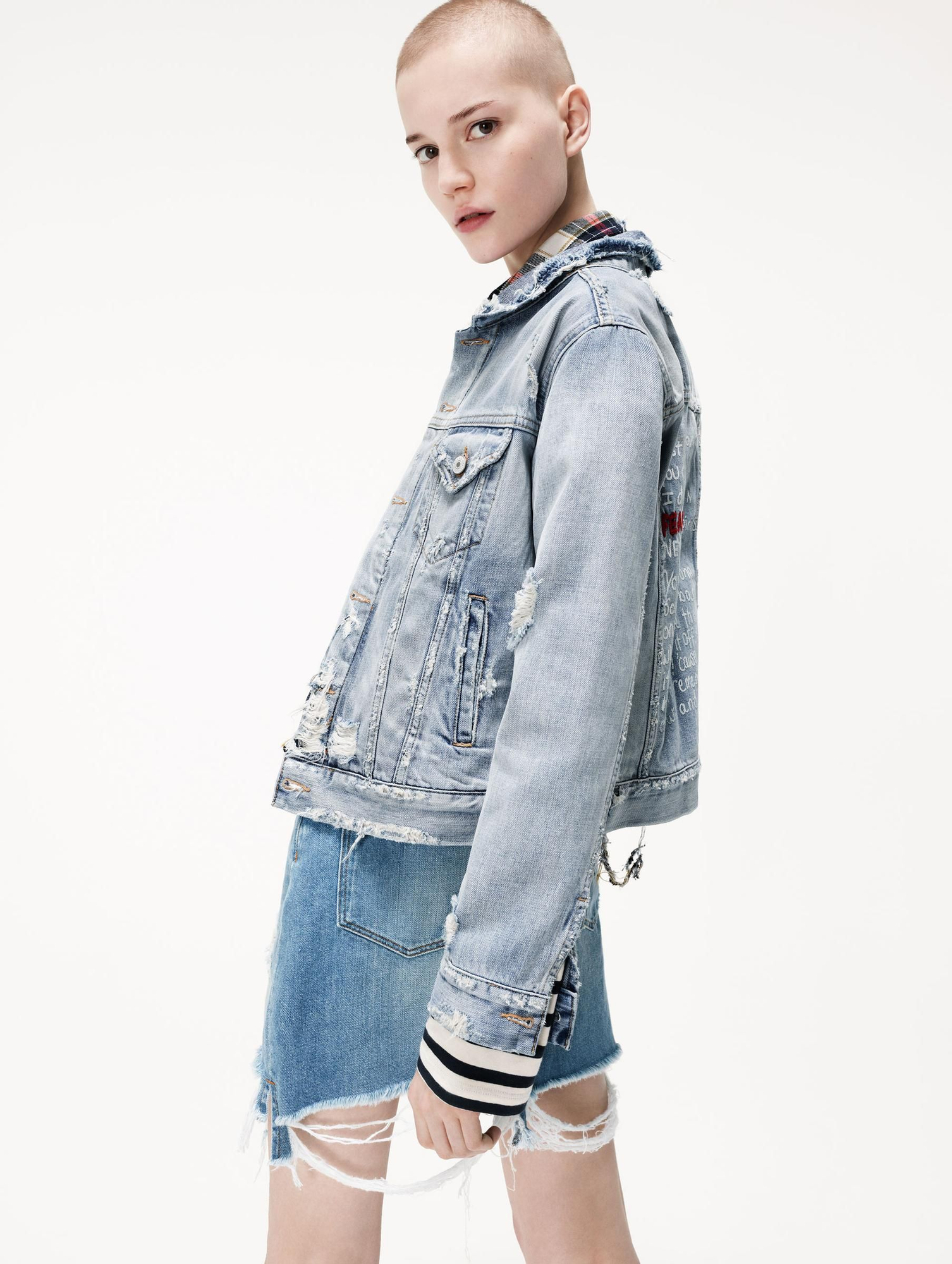 Zara TRF primavera/ verano 2016, cazadora y falda denim