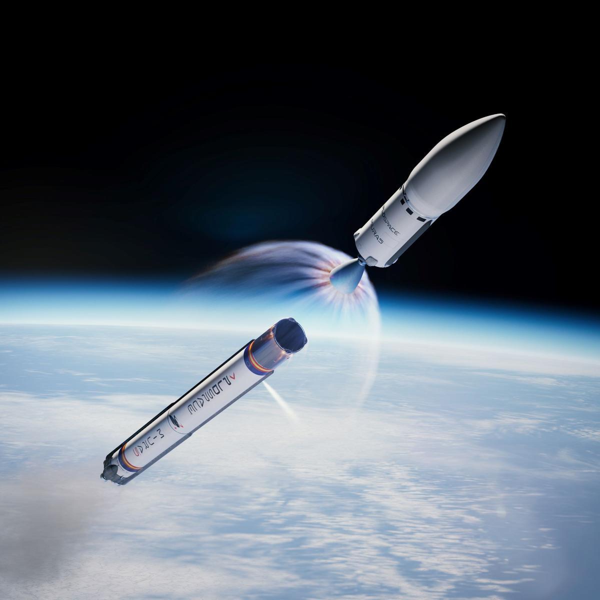 Así se separarán las dos fases del Miura 5 de PLD Space.
