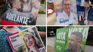 Los carteles electorales del 23J, a examen.