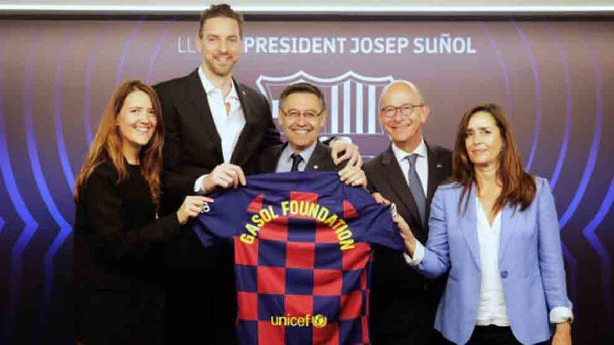 El Barça y Pau Gasol estrechan lazos a través de sus fundaciones