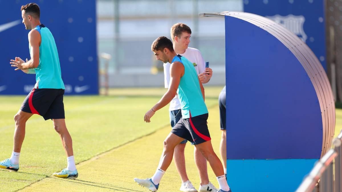 Ferran Torres ha entrenado con el grupo y podría debutar en el Gamper