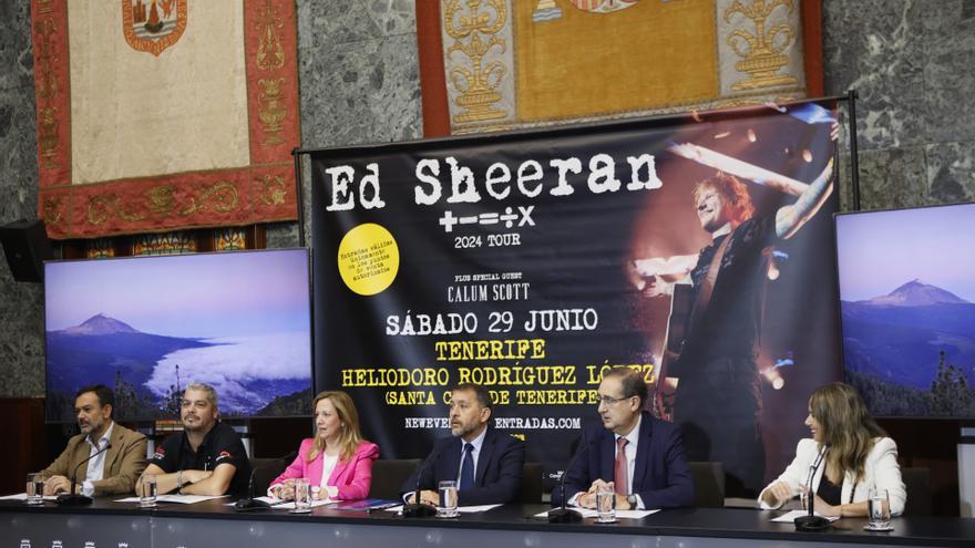 Presentación del concierto de Ed Sheeran en Tenerife