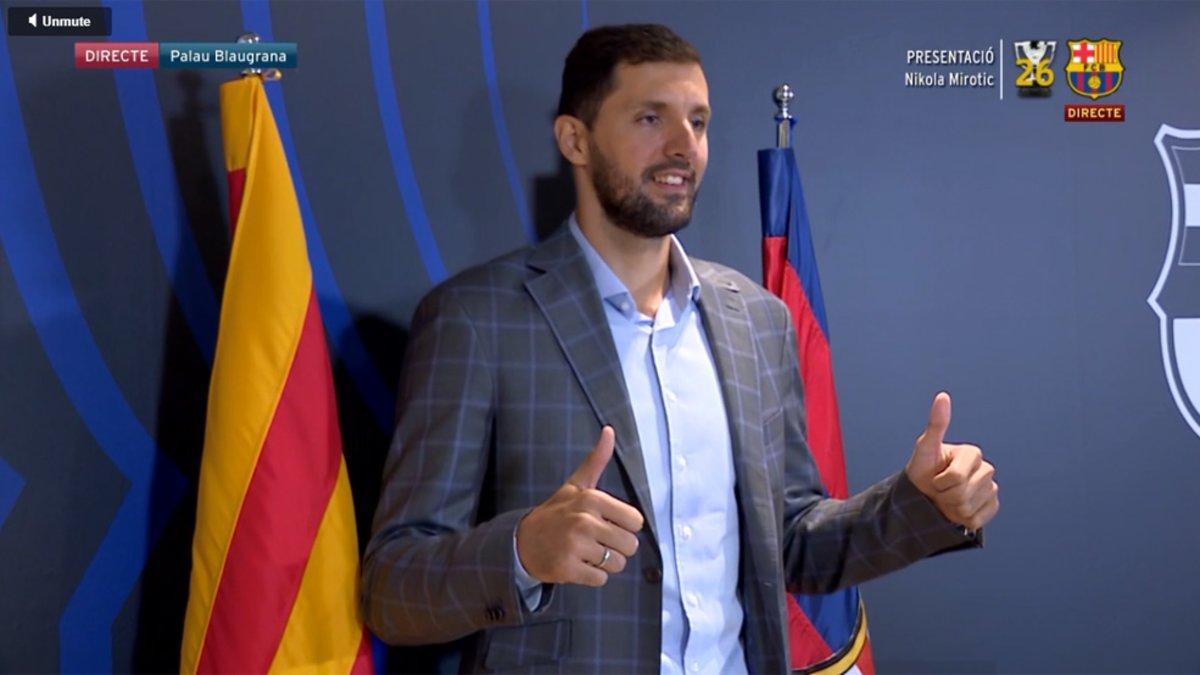 Nikola Mirotic, nuevo jugador del Barça Lassa de basket