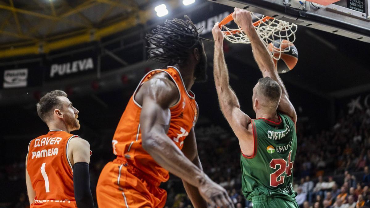 Impotencia taronja para frenar a un Baskonia que vuelve a ganar en La Fonteta