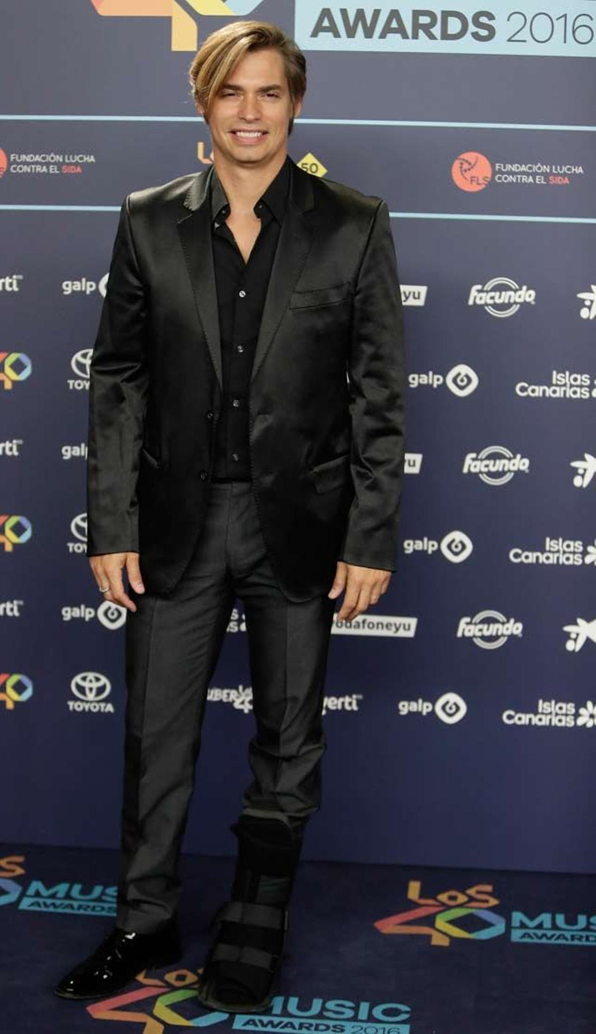 Carlos Baute y su sonrisa en la cena de los 40 Music Awards