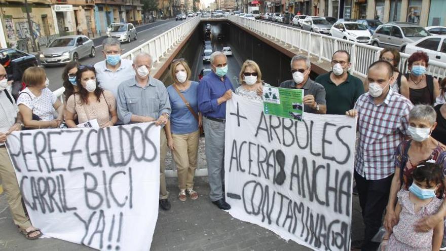 Una de las manifestaciones de los vecinos en contra del túnel.