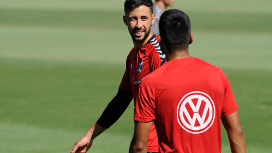 Ángel Galván y Mauro dos Santos, en un entrenamiento anterior.