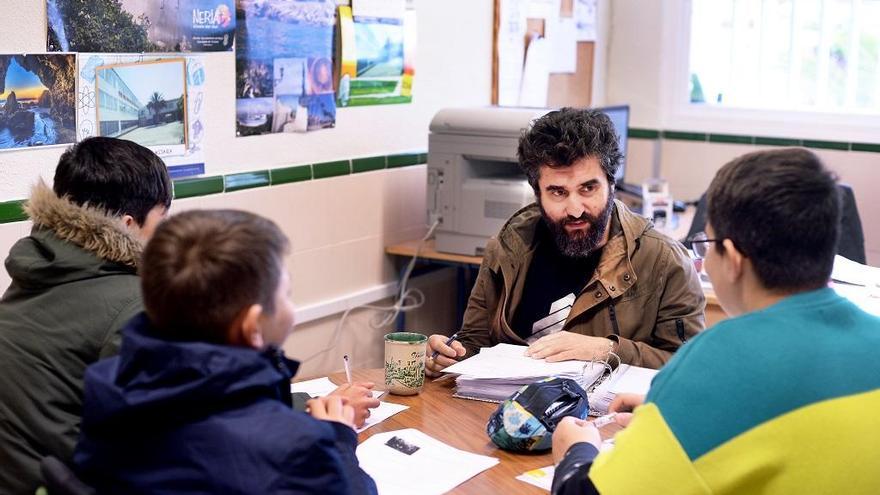 Una de las sesiones de trabajo en el Departamento de Inteligencia Emocional del IES Sierra Almijara.