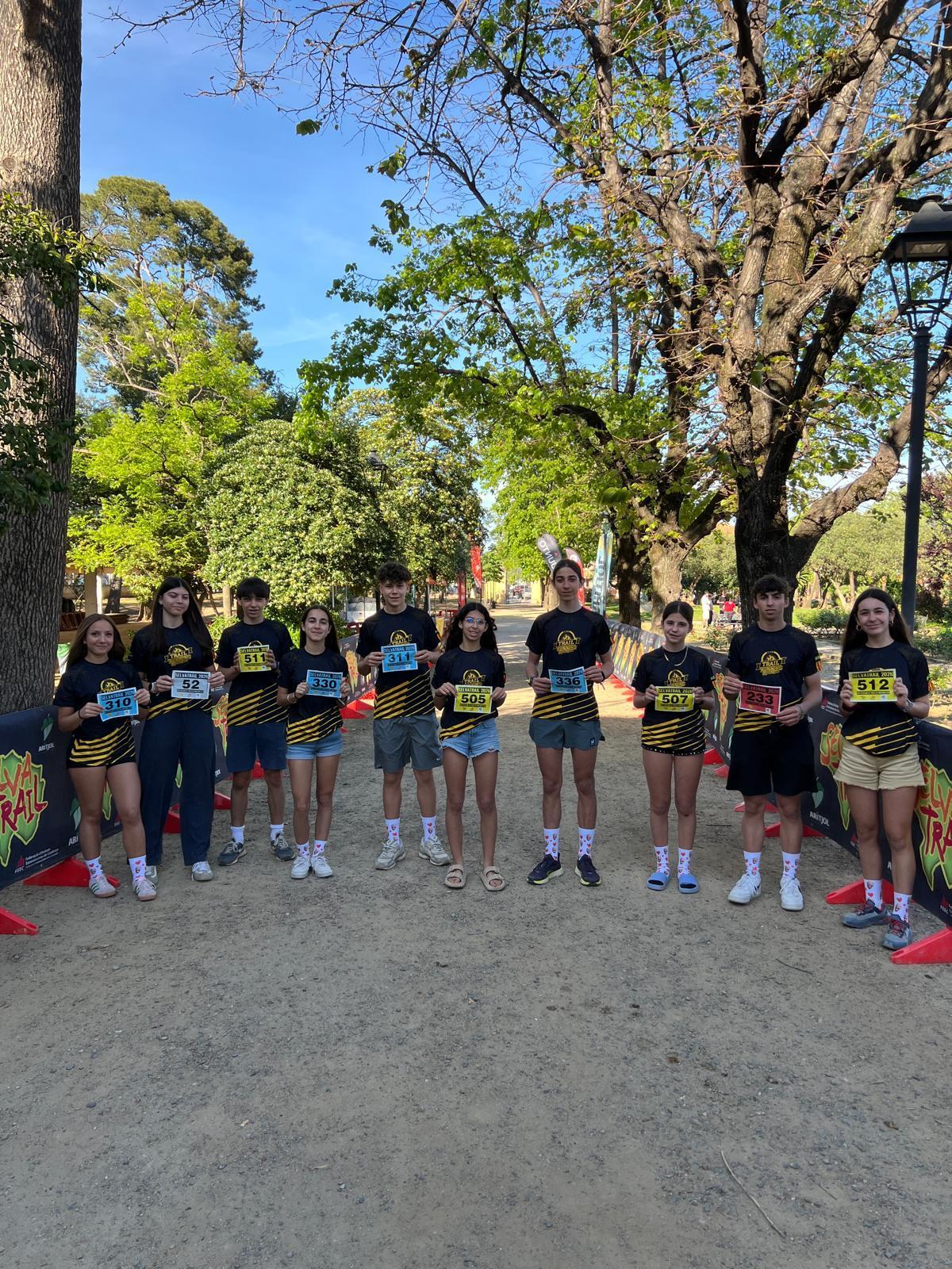 Els atletes del Club Trail Running Cap de Creus a la primera prova de la Copa Catalana.
