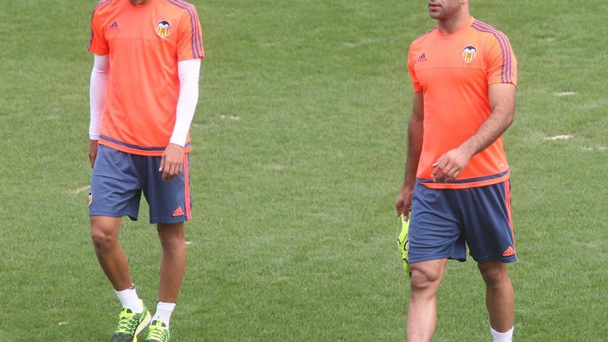 Rodrigo y Abdennour, en la sesión.