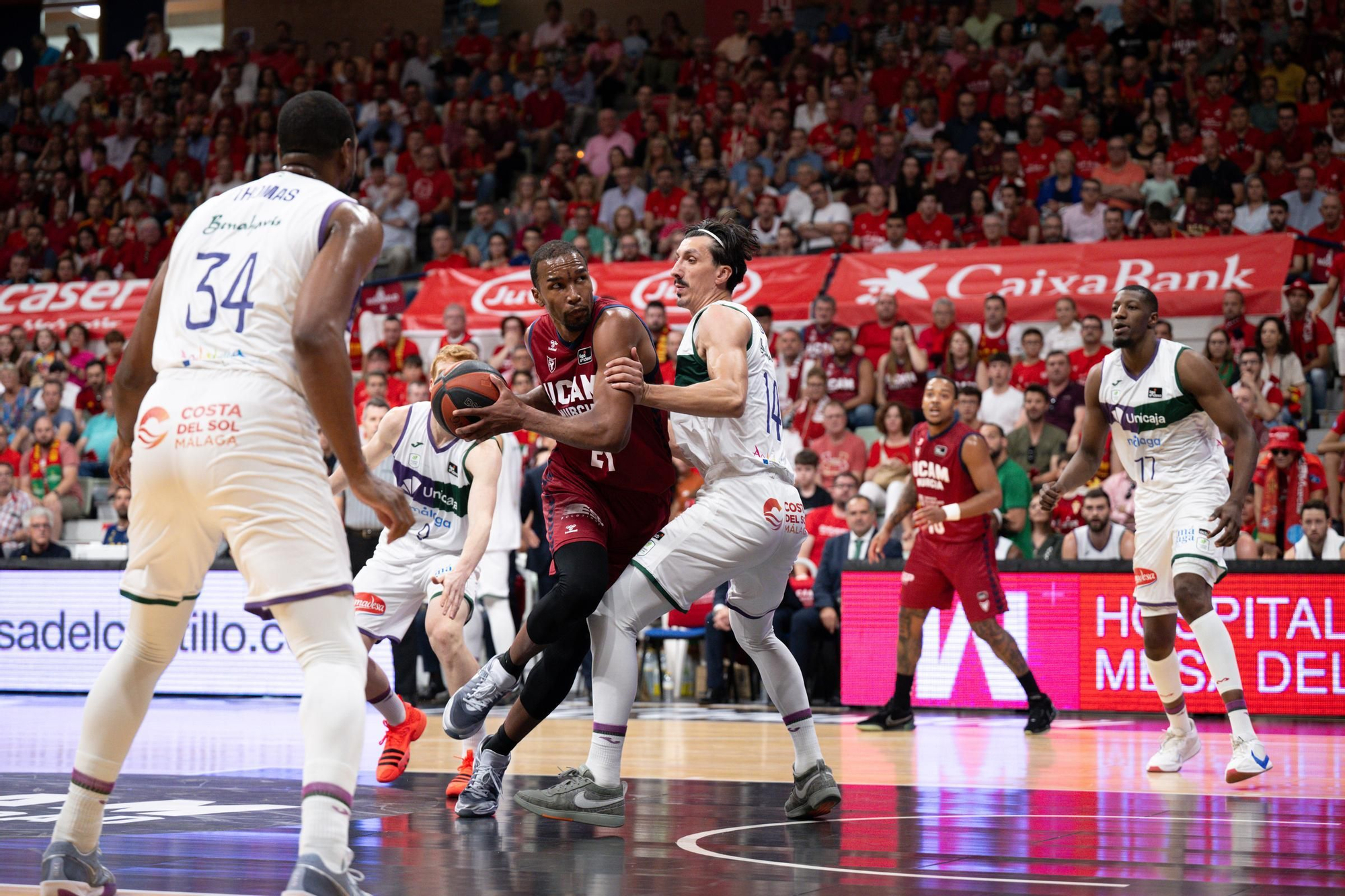 Fotos del tercer partido de semifinales de la Liga Endesa: UCAM Murcia - Unicaja