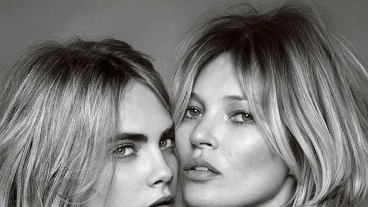 Kate Moss y Cara Delevingne para Burberry