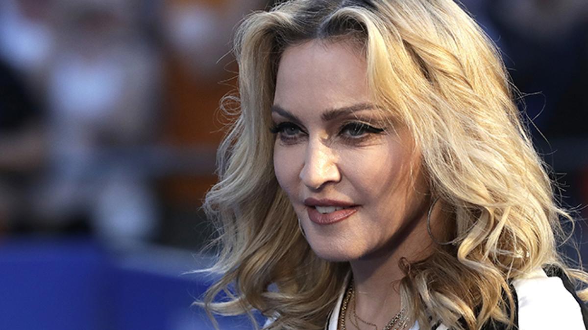 Madonna durante un evento en Londres