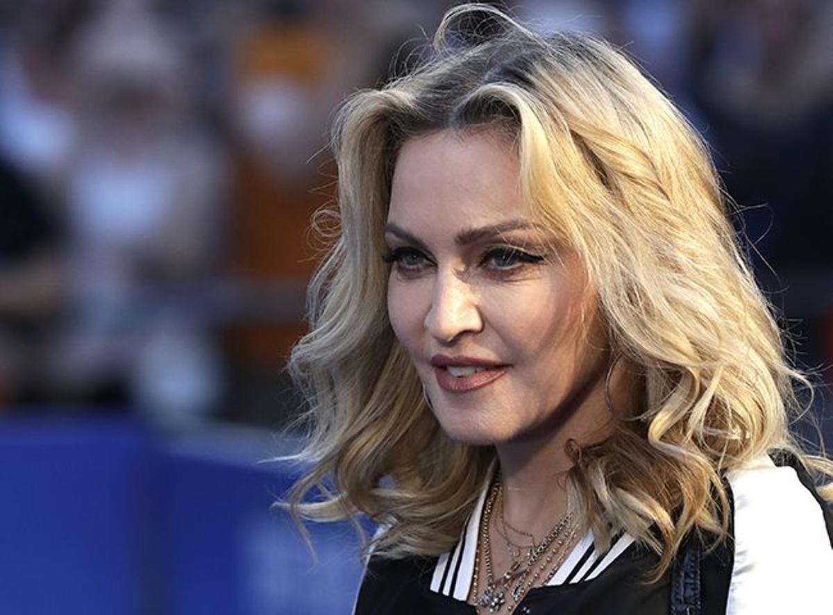 Madonna durante un evento en Londres