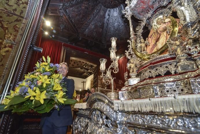 16/08/2017 TEROR. Visita de la UD Las Palmas a la Virgen del Pino en la Básilica de Teror. FOTO: J.PÉREZ CURBELO