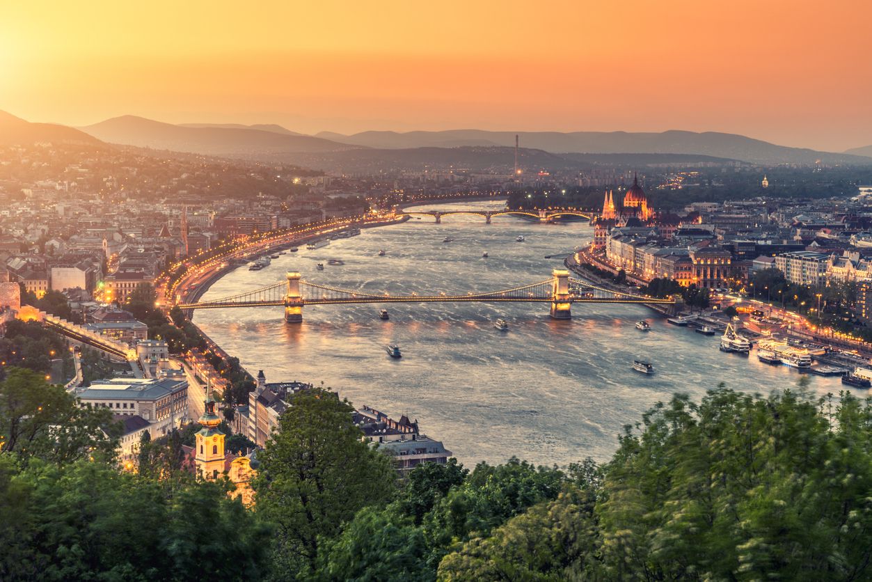 Vista de la ciudad de Budapest.