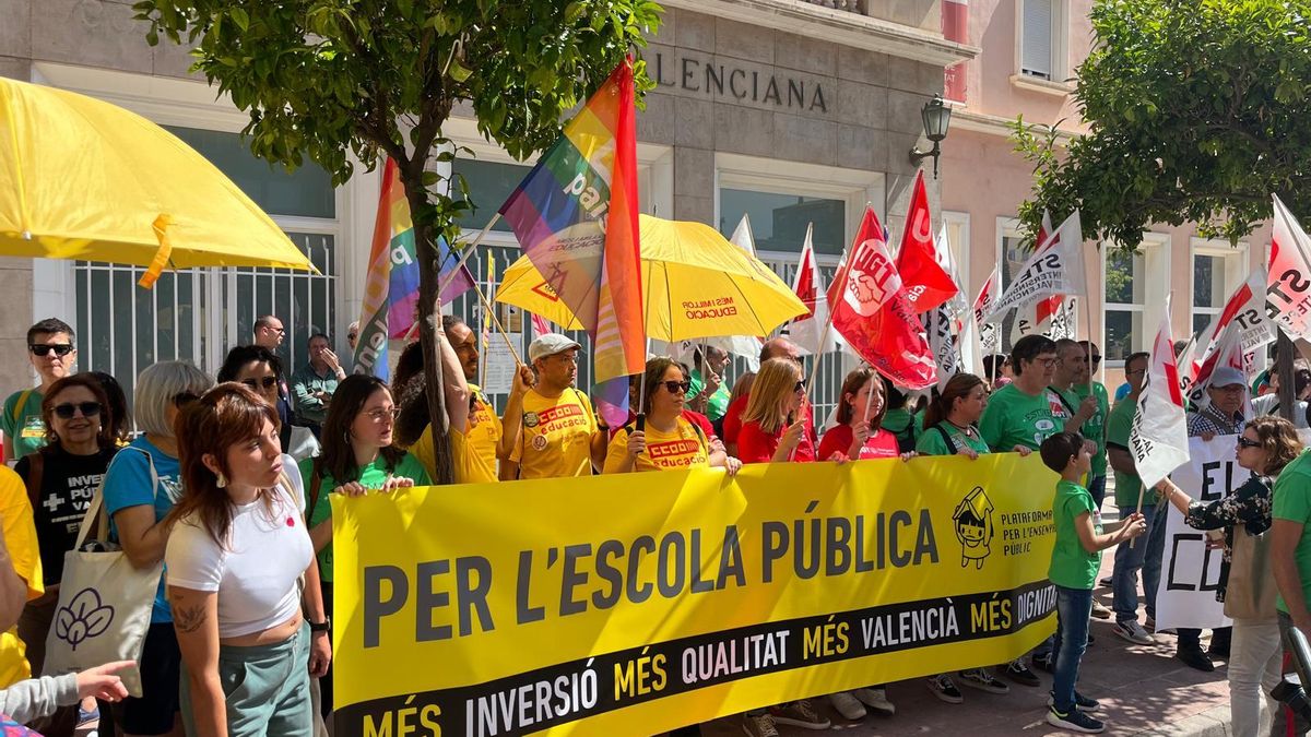 Protesta per l'educació pública a Castelló.