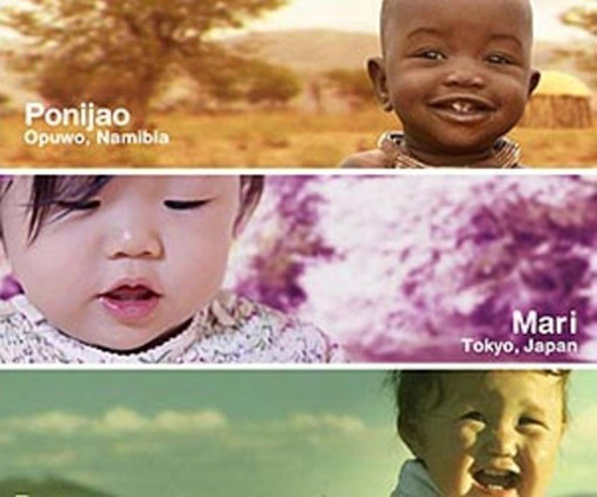 Part del cartell promocional del documental ’Babies’ Part del cartell promocional del documental ’Babies’