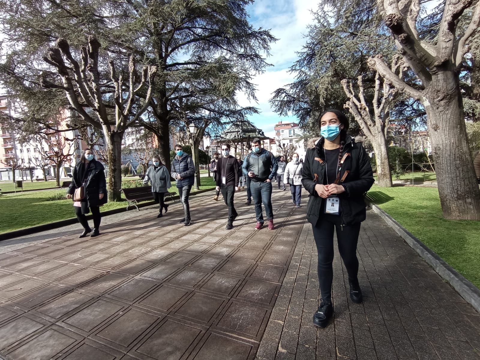 Así ha sido la primera visita guiada a Pola de Siero hecha por los estudiantes de turismo