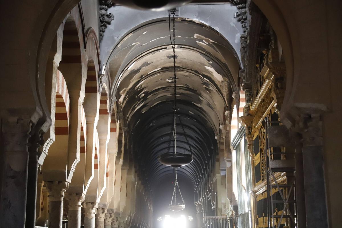 Así avanza la recuperación de la zona más dañada de la Mezquita-Catedral de Córdoba