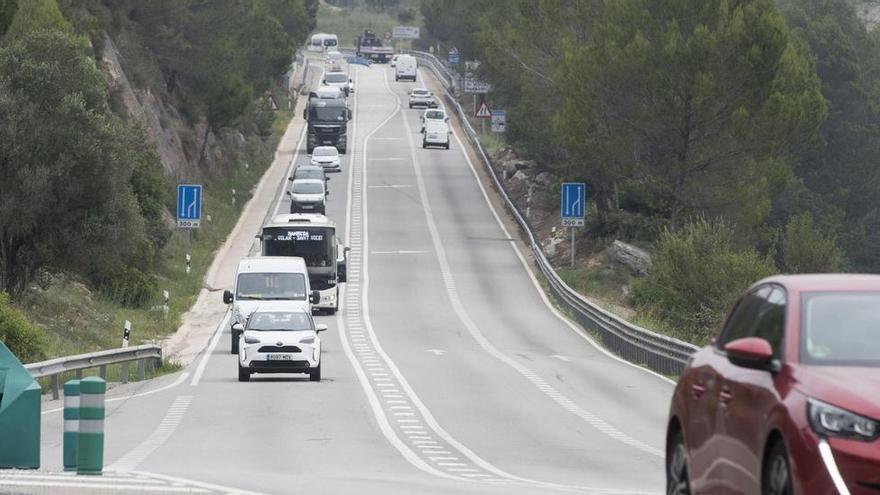 Un accident a la C-55 complica la circulació entre Castellbell i el Vilar i Monistrol de Montserrat