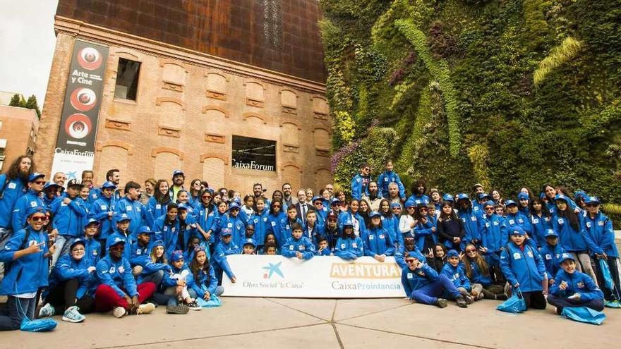 Niños participantes en &quot;Aventura de los 5 grandes&quot;.