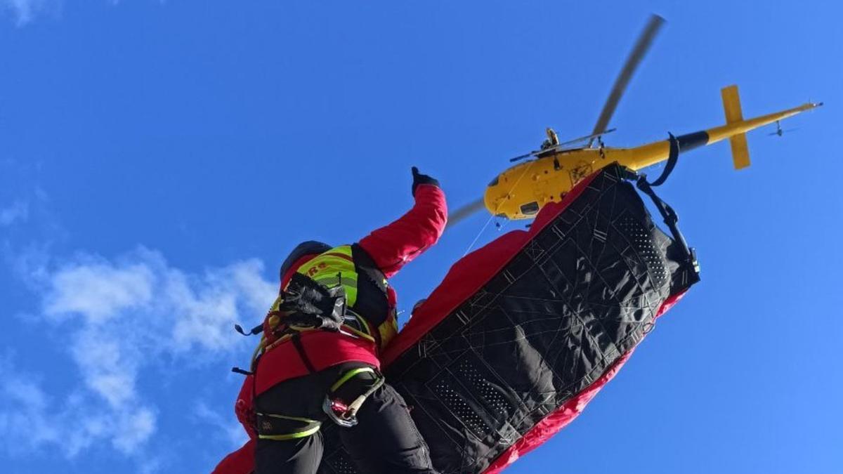 Rescate montaña Pompièrs Emergéncies Val d'Aran