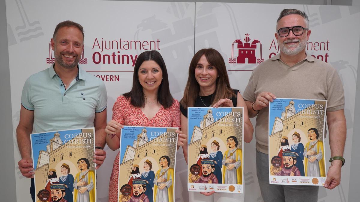 Presentación del cartel del Corpus 2026 de Ontinyent, obra de la artista Alicia González Sanchis.