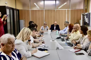 La segunda comisión de seguimiento de la obra del Hospital de Cabueñes, en imágenes