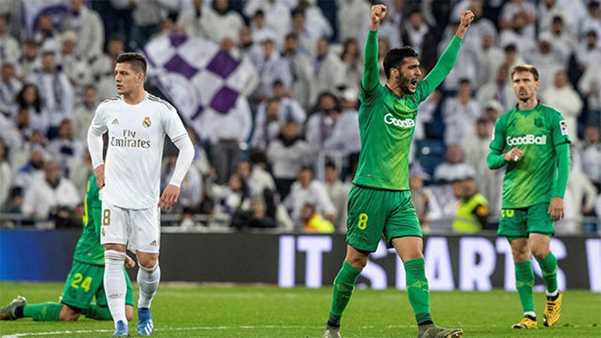 La Real Sociedad sacó los colores al Real Madrid en el Bernabéu