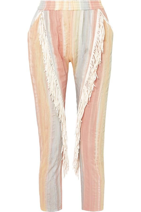 Los pantalones con flecos