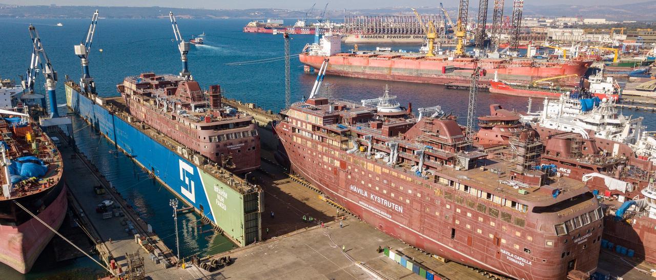 Uno de los cruceros de Havila Kystruten, que será desguazado.