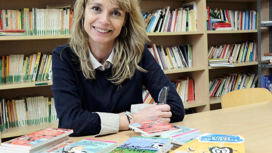 Isabel López Coll, a la biblioteca de La Salle Figueres.