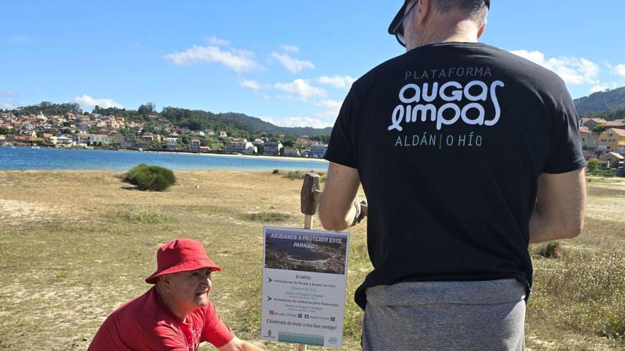 Augas Limpas alerta de barcos que fondean en Aldán y O Hío y vierten las fecales al mar