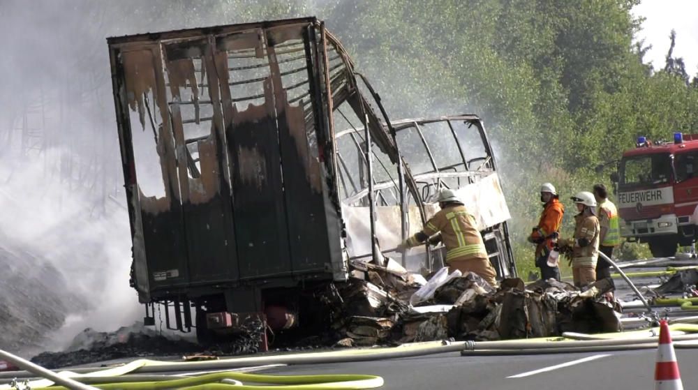Accidente de autobús en el sur de Alemania