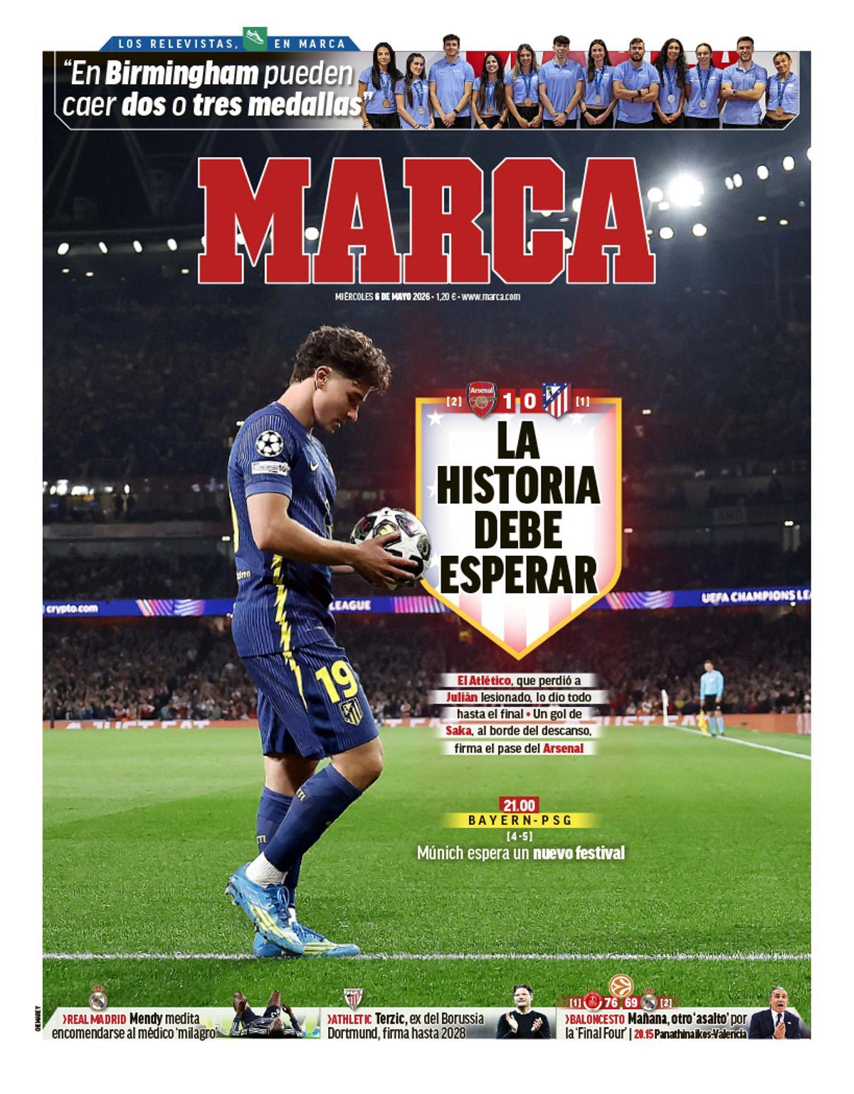 Estas son las portadas de la prensa deportiva de hoy