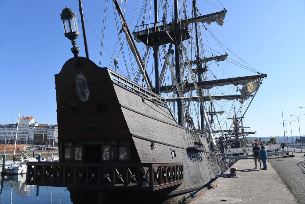 Réplicas de navíos históricos, en A Coruña