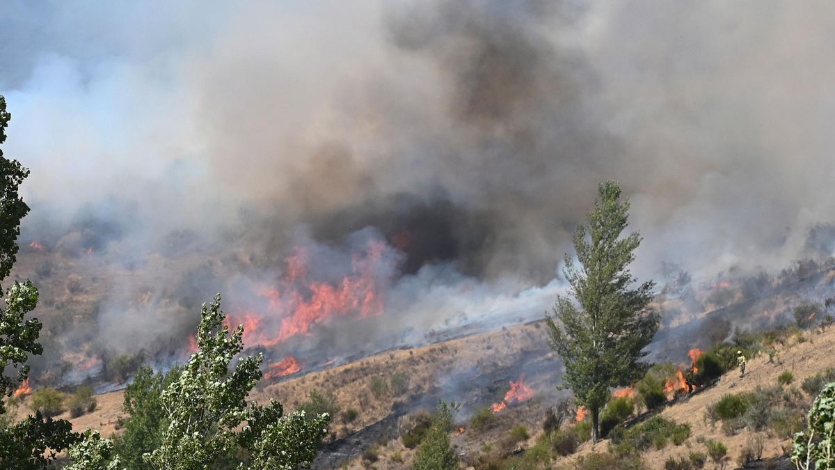 Fasgar (Bierzo) sigue activo, mientras el resto de fuegos mejoran
