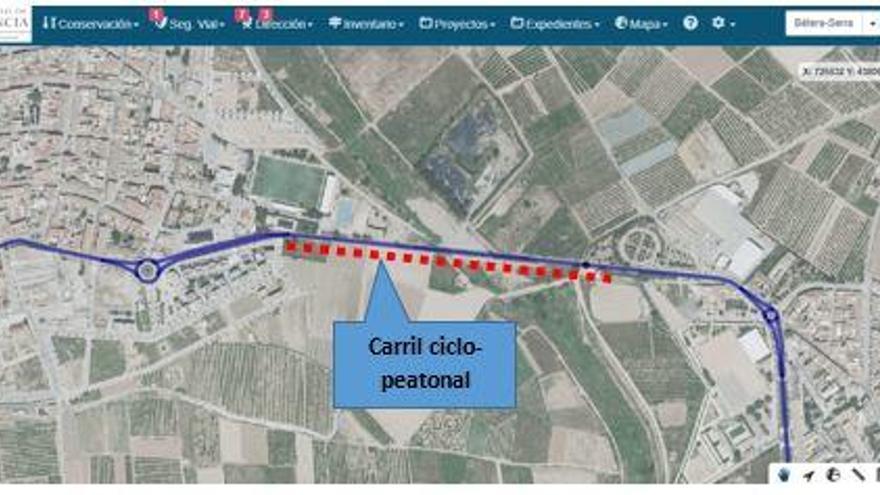 Una vía ciclopeatonal conectará Alfara con Vinalesa en 2021