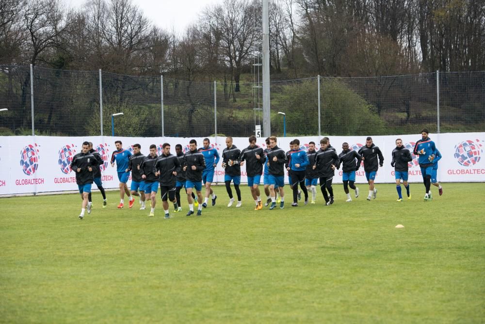 Entrenamiento del Real Oviedo