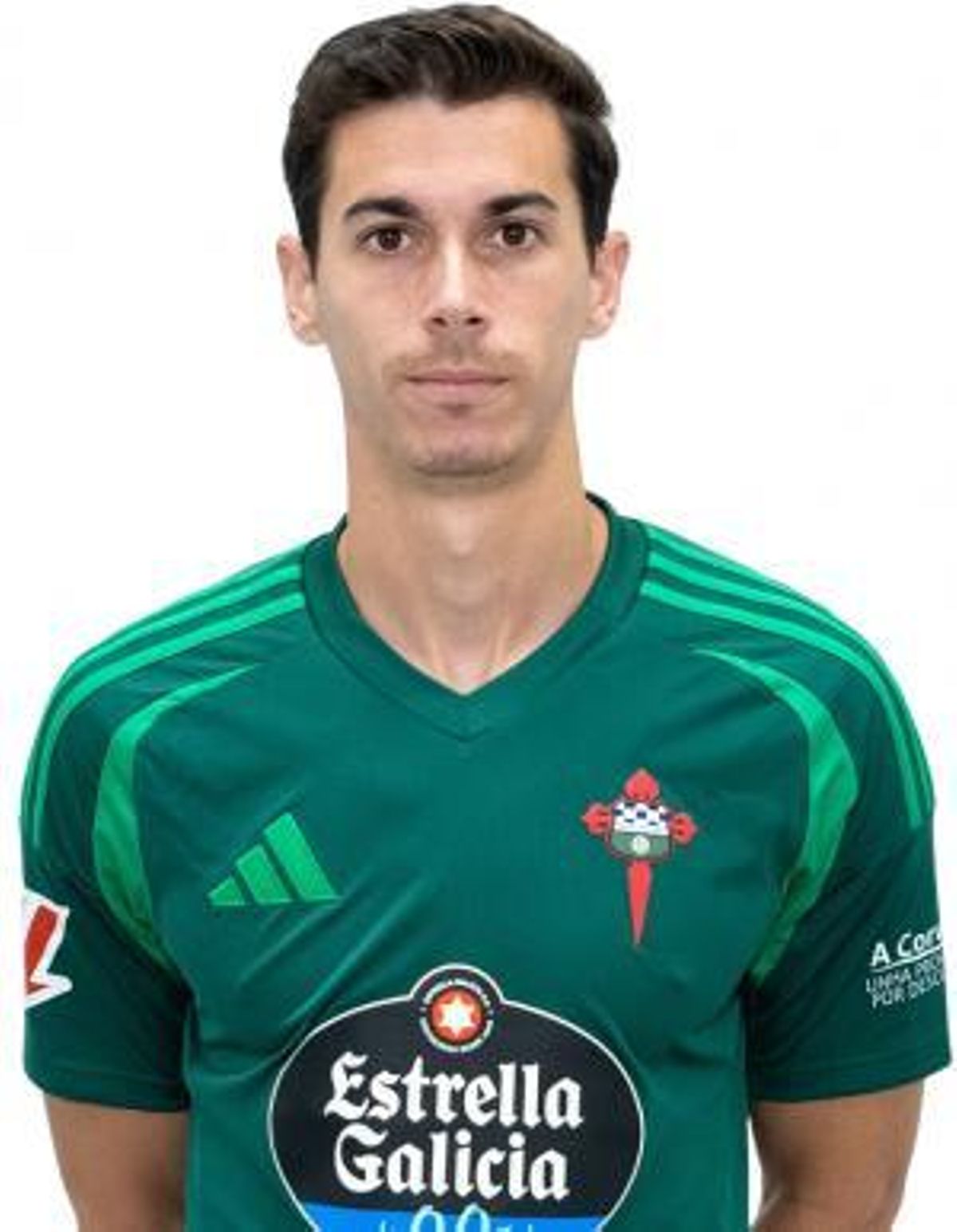 Nacho Sánchez, con la camiseta del Racing de Ferrol