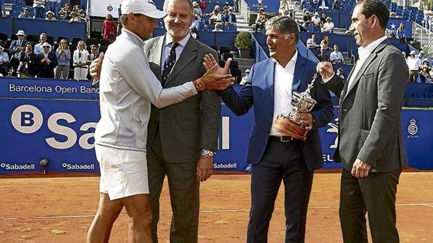 Toni Nadal, homenajeado &quot;Si Rafel me necesitara, claro que iría&quot;.