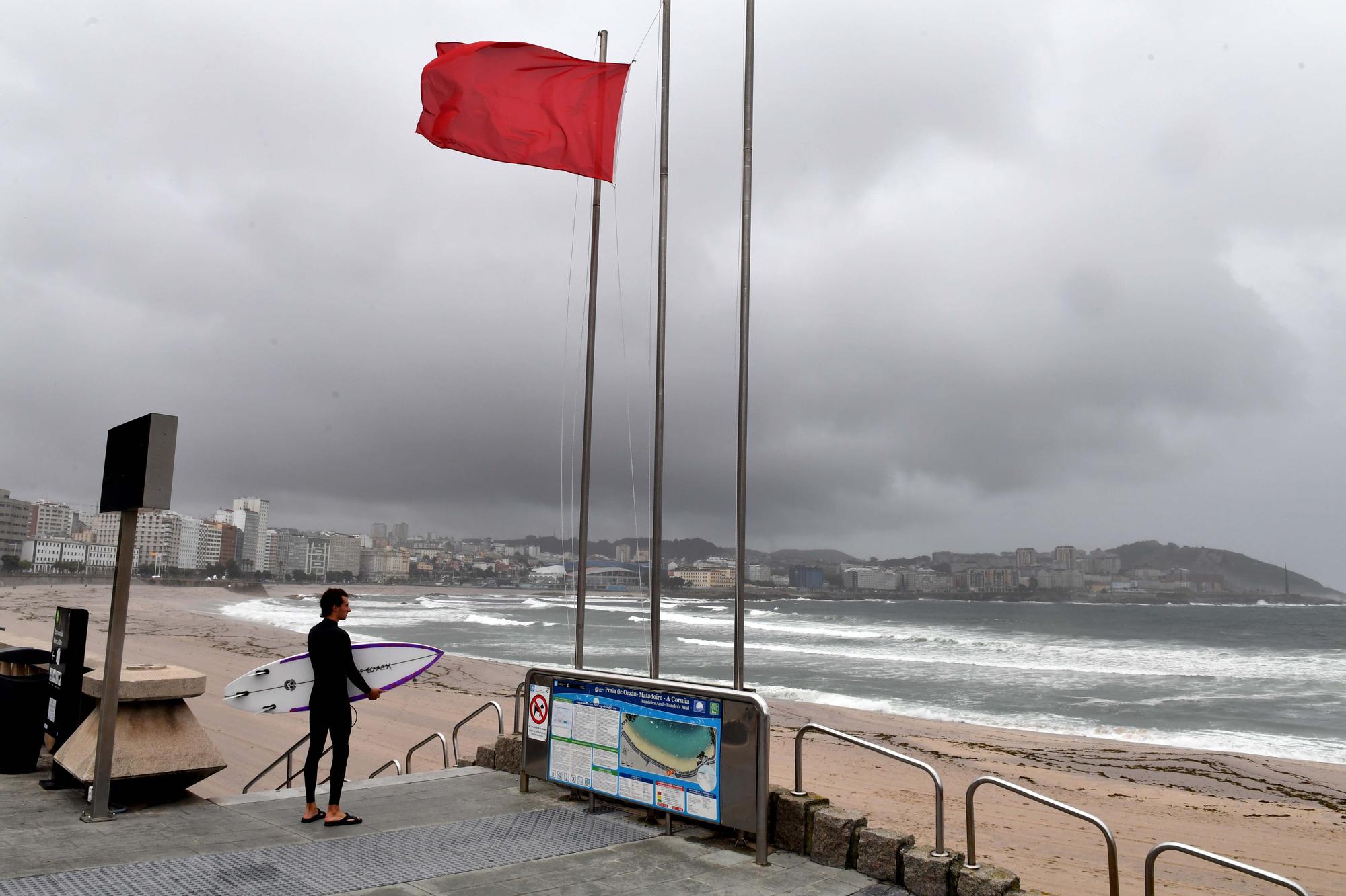 Minitemporal en A Coruña en pleno mes de junio