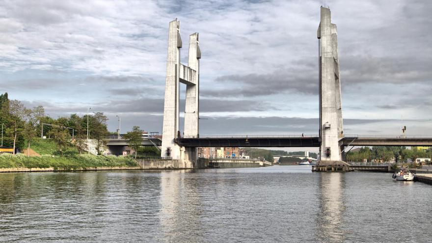 Un puente levadizo en Vilvoorde.