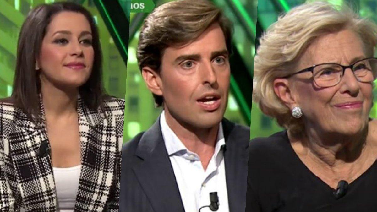 Ines Arrimadas, Pablo Montesinos y Manuela Carmena, invitados en 'laSexta noche'