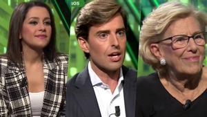 Ines Arrimadas, Pablo Montesinos y Manuela Carmena, invitados en ’laSexta noche’.