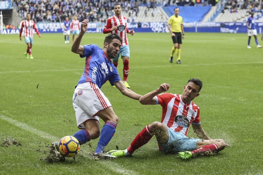 El partido entre el Oviedo y el Lugo, en imágenes