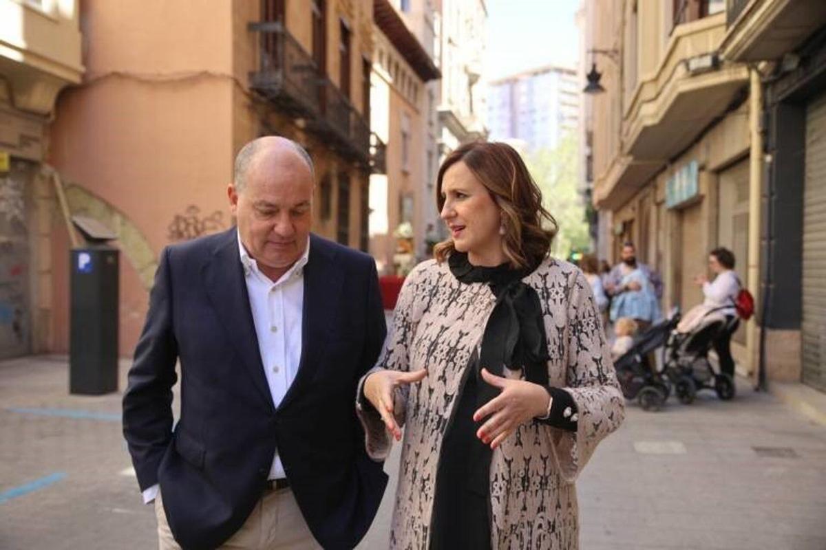 El concejal Pepe Marí Olano y la alcaldesa María José Catalá, en una imagen de archivo