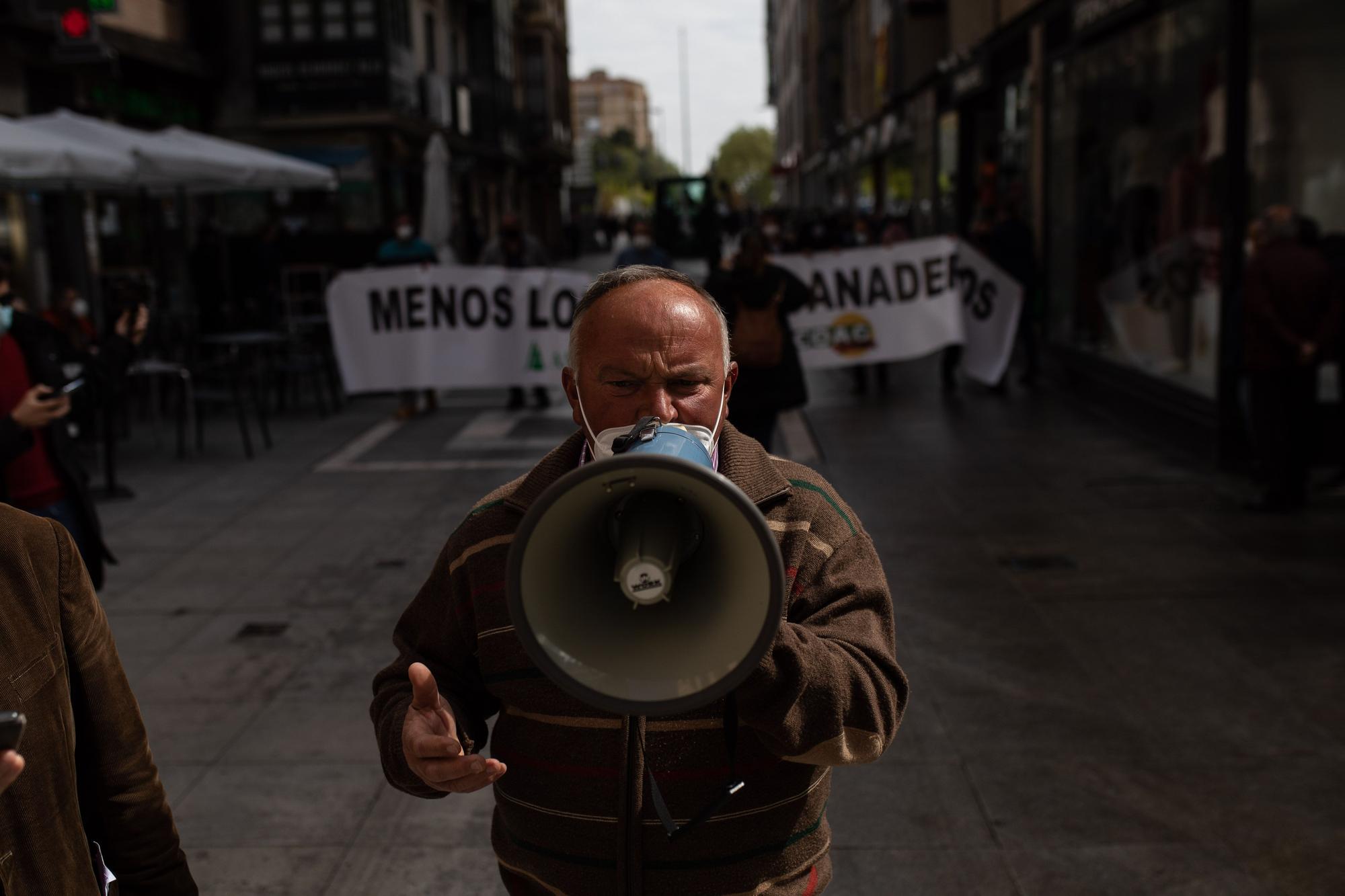 GALERÍA | Manifestación en contra de la "sobreprotección" del lobo ibérico