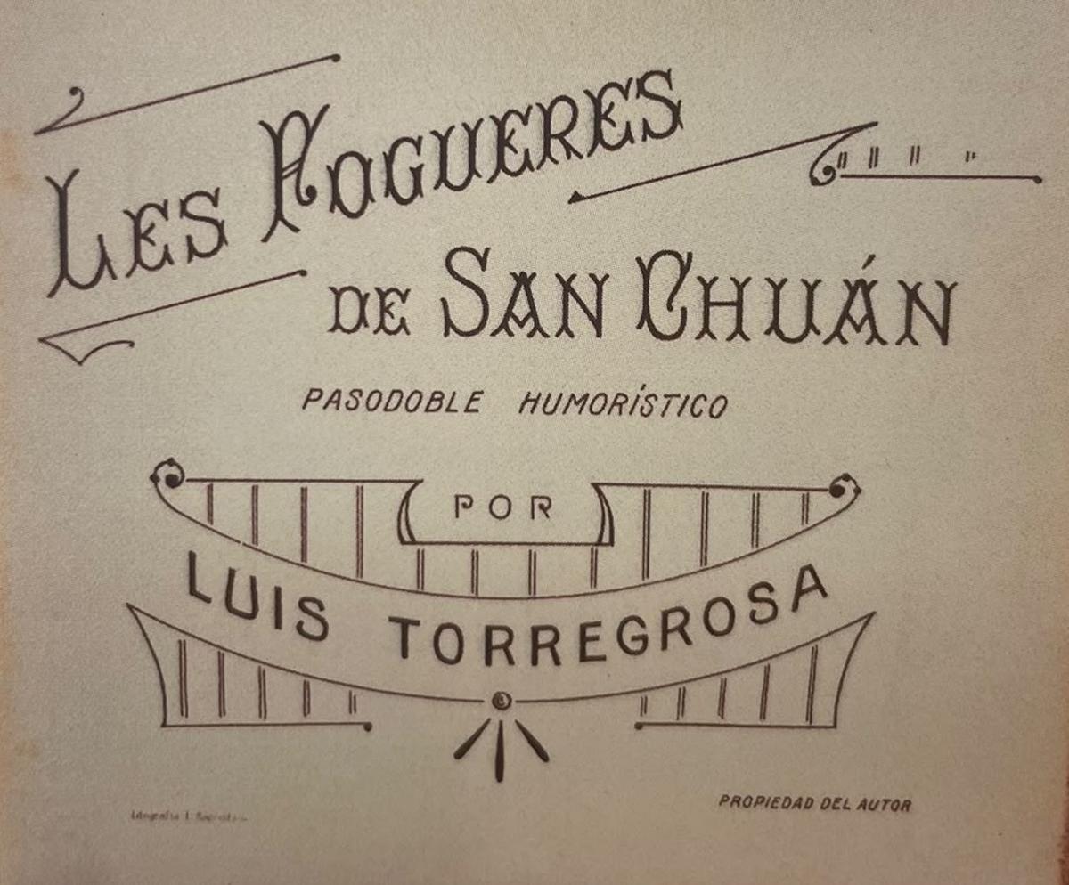 Portada del pasodoble.
